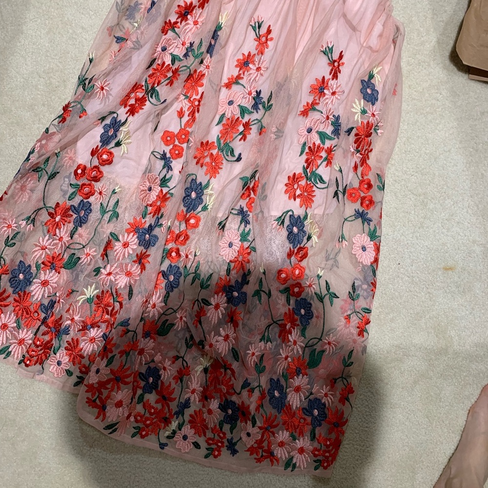 Maje Pink Floral Maxi Skirt - Picture 8 of 8